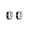 Aretes para Mujer con Postes de Plata, Elegante Estilo Coreano, Aretes de Aro Simples y Únicos, Aretes Pequeños Geométricos de Plata