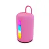 Alto-falante Bluetooth Sem Fio em Formato de Barril Sh-319 Transfronteiriço Portátil Colorido Rgb Mini Inserível em Cartão Subwoofer à Prova d'Água