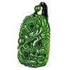 Colgante Dragón Zodíaco Material Mongolia Exterior Imitación Jaspe Hetian Jaspe Verde Espinaca Colgante Marca Dragón Colgante de Jade Collar de Jade Jade Pei