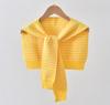 Chal Pequeño de Punto Bufanda de Primavera Doble Uso Moda Aire Acondicionado Cuello Hombro 2025 Nuevo Rayas Cuello Falso Otoño