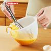 Tazón para huevo japonés líquido de huevo para quitar tendones y filtrar espuma de huevo cuenco cocina para hornear tazón con escala taza medidora tazón para mezclar de gran capacidad