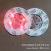 Pegatinas para botellas de vino luminosas de cóctel de cerveza caliente transfronterizas Posavasos luminosos LED Pegatinas para tazas logo imprimible