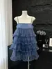 Vestido de Tirante de Encaje Inspirado en el Diseño 2026 Nueva Moda de Verano Elegante Moldeador Vestido Corto de Pastel
