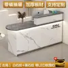 Mostrador de caja barra esquina redonda mostrador pequeño simple recepción frontal de empresa mostrador de recepción salón de belleza tienda de té con leche bar