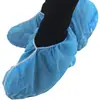 Venta al por mayor de fábrica costilla simple costilla doble impresión color sólido antideslizante desechable pp no tejido cubre zapatos alargado engrosado resistente al desgaste