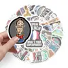 50 Pegatinas de Dibujos Animados de Graffiti Divertidas y Graciosas, Pegatinas Impermeables Creativas para Laptop, Patineta, Guitarra, Mosca Muerta