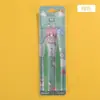 Pinzas para Pestañas Postizas Cabeza Recta Cabeza Curva Pinzas de Acero Inoxidable Coloridas Paquete de Dos Embalaje en Tarjeta de Papel Clip para Manual de Bricolaje