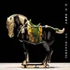 Caballo Tang sancai llegó con éxito decoración de pasillo estilo chino de cerámica arte de escritorio regalo de inauguración regalo de negocios
