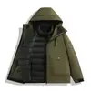 Chaqueta cálida de otoño e invierno para hombre, chaqueta tres en uno para exteriores, conjunto de dos piezas para parejas, ropa de montaña desmontable