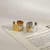 Anillo Jieding de amor europeo y americano de acero de titanio de lujo ligero con sentido de alto nivel, joyería que no se desvanece, anillos, joyería transfronteriza de acero inoxidable