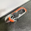 Celebridad de Internet Nuevo Colgante de Doble Anillo Regalo Llavero de Coche para Hombre Colgante de Cintura Metálico Llavero de Negocio Antirrobo
