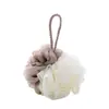Bola de baño espumosa bicolor con color empalmado, Flor de baño grande, Bola de baño, Artículos de aseo para adultos con combinación de colores