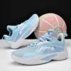 Zapatillas de Baloncesto de Combate Real para Jóvenes Suela Suave Antideslizante Amortiguación Zapatillas para Correr Transfronterizas Talla Grande de Moda Malla Transpirable Zapatillas Deportivas