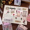 Paquete de Pegatinas para Planificador Plantas Flores Hojas Retro PET Pegatinas para Planificador Infantil Decoración DIY Pegatinas para Vasos Regalo