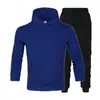 Suministro directo de fábrica otoño e invierno marca de moda para hombre suéter traje de suéter para hombre con capucha suéter más terciopelo para parejas suéter de color liso