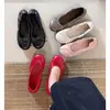 Primer Encuentro Zapatos mecedores para mujer estilo Ji Zhai 2026 nuevos zapatos planos sin cordones con lazo poco profundo zapatos de abuela zapatos de rollo de huevo