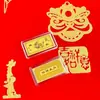 Doce Signos del Zodiaco Caja de Regalo de Lingote de Oro 999 Set de Moneda Conmemorativa de Lámina de Oro Evento de Negocios Evento de Ventas Transmisión en Vivo Regalo