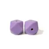 En Stock 14mm Hexagonal Silicona Perlas Geométricas Sueltas Materiales para Hacer Joyería DIY Accesorios para Pulseras Venta al por Mayor