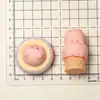 Nuevo Cerdo Lindo para Snacks Joyería DIY Adornos Tridimensionales Llavero Lindo de Moda Par