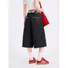2026 Nuevo Verano Retro Americano Bordado de Letras Pantalones Cortos de Mezclilla Casual de Verano Pantalones Cortos Rectos de Pierna Ancha Modernos