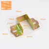 Dobradiça de cama espessa parafuso de cama fivela de cama código de canto de cama suporte de tira de madeira invisível para móveis parafuso conector de dobradiça de cama