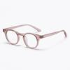 Gafas de miopía TR90 retro ovaladas de estilo coreano, monturas para hombres y mujeres, monturas lisas que se pueden equipar con monturas de gafas con protección contra la luz azul K8010