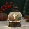 Vendas Diretas de Fábrica Transfronteiriço Natal Popular Luz Noturna Oval de Pônei Preenchida com Água Presente Criativo Natal Oval