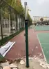 Rede de badminton interna para escolas, rede de vôlei padrão portátil externa, postes de vôlei multipropósito de aço inoxidável