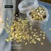 Decoraciones para Uñas con Lentejuelas de Estrella Plateada Estilo Dulce y Fresco, Estrellas de Cinco Puntas de Tamaño Mixto Súper Brillantes Estilo Japonés Accesorios para Uñas Portátiles