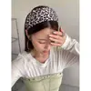 Faixa de Cabeça Vintage de Aba Larga com Estampa de Leopardo para Mulheres, Acessório de Cabelo Elegante de Alta Qualidade para Lavar o Rosto, Ornamento de Cabelo da Moda