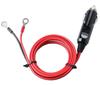 Encendedor de Cigarrillos para Coche con Pinza de Tierra, Cable Rojo y Negro, Cable de Conexión para Inversor de 2 Núcleos, Cable de Alimentación