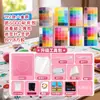Set de cuentas premium para manualidades DIY, incluye un juego completo de herramientas, plancha y paquetes suplementarios para juguetes de cuentas