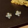 Brincos de Moinho de Vento Giratórios de Verão da Moda, Brincos Doces e Estilosos para Influenciadoras Femininas Estilo Coreano, Acessórios de Orelha Exquisitos com Pino de Prata S925
