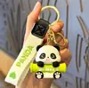Llavero de panda regordete estilo chino de bambú, lindo colgante de peluche, decoración para bolso, regalo pequeño creativo de moda al por mayor