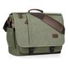 Bolso para Laptop de 14 pulgadas, Bolso de Hombro Portátil de Viaje, Gran Capacidad, Lona Gruesa, Bolso Mensajero
