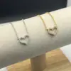 Colar de Diamante em Forma de Coração Edição Seiko para Mulheres, Corrente para Clavícula, Moda Coreana e Japonesa, Luxo Leve, Design de Nicho Ins, Joias de Alta Qualidade