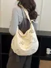 Bolsa tote casual de gran capacidad, bolso de hombro, bolso de mano, nicho transfronterizo, versátil para primavera y verano, tendencia de moda artística estilo coreano