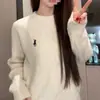 Suéter para Mujer 2026 Otoño/Invierno Nuevo Estilo Suéter de Punto Trenzado Cuello Redondo Suéter Pullover para Mujer Bordado Manga Larga Prendas de Punto Superior Ropa para Mujer