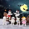 Decorações Criativas de Cena de Terror de Caveira para Halloween Transfronteiriças Acessórios Enfeites de Mesa Artesanato de Resina DIY