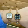 Reloj de Cuarzo Cuadrado Nuevo de Lujo Ligero para Mujer, Reloj Pulsera de Moda Sencillo de Nicho, Reloj Sencillo y Elegante para Transmisión en Vivo