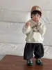 Sudadera con Capucha y Pantalones de Chándal Engrosados 2026 Nuevo Estilo Coreano de Invierno Ropa para Niños Ropa de Invierno para Bebés Traje de Forro Polar para Niños
