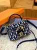 Suministro transfronterizo: Bolso de mano jacquard clásico oblicuo, bolso de hombro cruzado de moda para mujer