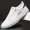 Zapatos de Hombre Primavera y Otoño Nueva Moda Tenis de Moda Transpirables Suela Suave Antideslizantes Versátiles Deportivos Casuales Zapatos Blancos