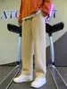 Roupas Masculinas Zhusu 2026 Novas Calças de Corte Reto Masculinas Outono Calças Longas Largas Esportivas Masculinas Calças Casuais Masculinas Calças de Moletom