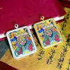 Hotong Nepal Tíbet Puro Hecho a Mano Pintado a Mano Thangka Zakyram Núcleo de Tarjeta 4*5