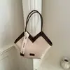 Bolso de mujer transfronterizo, bolso con patrón tejido vintage, nuevo bolso de hombro de moda 2026 para ir al trabajo, bolso de mano tote de gran capacidad