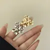 Anel de Flor de Metal com Textura de Bola de Flor Design de Nicho Ins High-End Banhado a Ouro Real Anel Aberto de Girassol