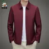 Nueva Chaqueta de Primavera y Otoño 2023 para Hombre de Negocios con Solapas Chaqueta Delgada Casual para Padre de Mediana Edad