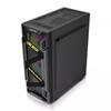 Chasis para juegos de deportes electrónicos ATX Lone Brave, torre central, lateral de vidrio templado transparente, 6 posiciones de ventilador, puede caminar hacia atrás