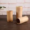 Taza de Cerveza Vintage China de Bambú Carbonizado Taza de Bambú Tubo de Bambú Tubo de Té sin Barniz Artesanías Taza de Agua Taza de Té Tubo de Bambú